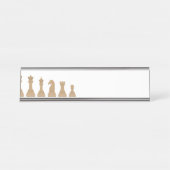 Porte-nom Pour Bureau Jeu de plateau d'échecs (Devant)
