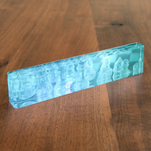 Porte-nom Pour Bureau Jeu d'échecs (Taille)