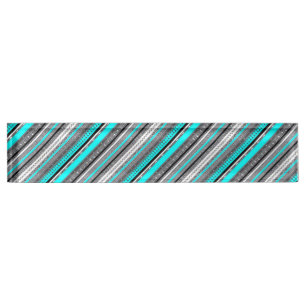 Porte-nom Pour Bureau Joli aqua gris aztèque motif
