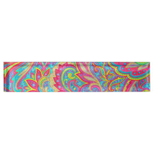 Porte-nom Pour Bureau Joli design floral vintage coloré