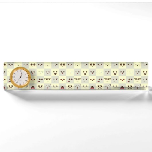 Porte-nom Pour Bureau Joli minois (Devant)