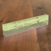 Porte-nom Pour Bureau Jouer au golf (Taille)