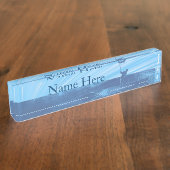 Porte-nom Pour Bureau Jouer au golf (Taille)