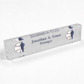 Porte-nom Pour Bureau Joueur de baseball