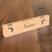 Porte-nom Pour Bureau Joueur de flûte Kokopelli Thunder_Cove (Taille)