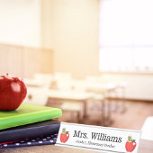 Porte-nom Pour Bureau Jour d'appréciation de l'enseignant, jolie pomme r