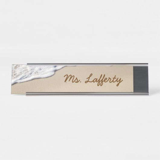 Porte-nom Pour Bureau Jour de la plage (Devant)