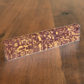 Porte-nom Pour Bureau Journal Rock American Indian Utah (Taille)