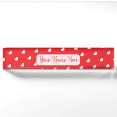 Porte-nom Pour Bureau Joyeuse Saint-Valentin Moderne Motif d'Amour (Devant)