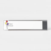 Porte-nom Pour Bureau Joyeux anniversaire (Devant)