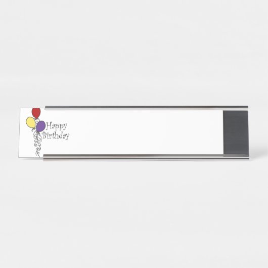 Porte-nom Pour Bureau Joyeux anniversaire (Devant)