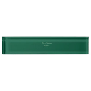Porte-nom Pour Bureau Joyeux Noël vert plaine solo arrière - plan vacanc