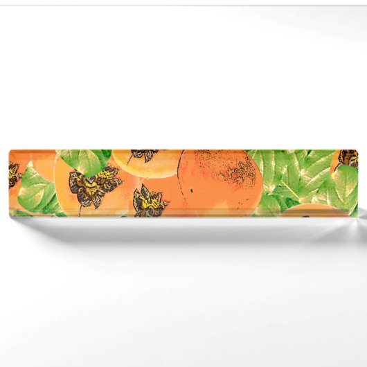 Porte-nom Pour Bureau jungle de perssimon (Devant)