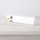 Porte-nom Pour Bureau Jusqu'Au Juge (Devant)