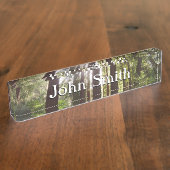 Porte-nom Pour Bureau Jusqu'aux séquoias du matin (Taille)