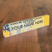 Porte-nom Pour Bureau Kandinski Impression III Concert Peinture Abstrait (Taille)