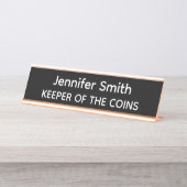 Porte-nom Pour Bureau Keeper of the Coins Personalized Name Plate (Devant)