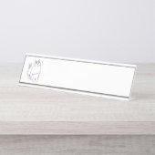 Porte-nom Pour Bureau Kitty Cat (Devant)