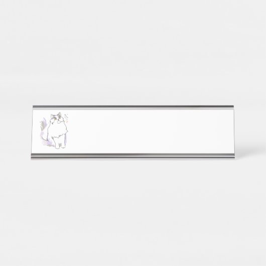 Porte-nom Pour Bureau Kitty Cat (Devant)