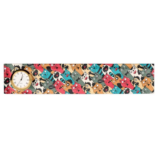 Porte-nom Pour Bureau La Crowd of cats (Devant)