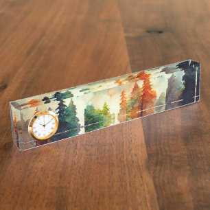 Porte-nom Pour Bureau La forêt (nature)