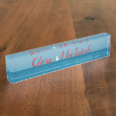 Porte-nom Pour Bureau La navigation dans l'Atlantique (Taille)