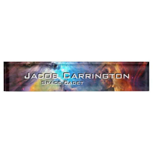 Porte-nom Pour Bureau La nébuleuse d'Orion (Devant)