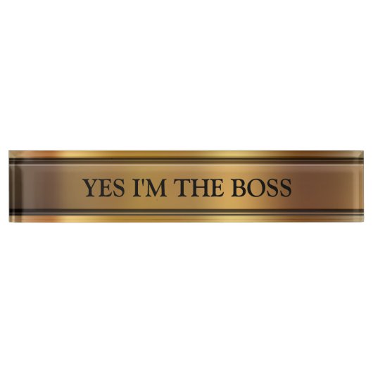 Porte-nom Pour Bureau La plaque d'identification de bureau exécutif de (Devant)