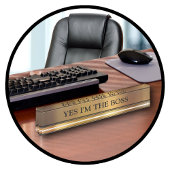 Porte-nom Pour Bureau La plaque d'identification de bureau exécutif de