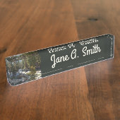 Porte-nom Pour Bureau La rivière Kaweah dans le parc national de Sequoia (Taille)