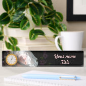 Porte-nom Pour Bureau La Rose Blanche