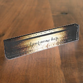 Porte-nom Pour Bureau Lac Sunset (Taille)