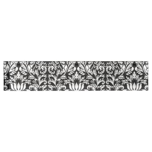 Porte-nom Pour Bureau Lace noir blanc Damas Brocade (Devant)