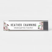 Porte-nom Pour Bureau Ladybugs & Daisies Bureau de l'enseignant (Devant)