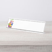 Porte-nom Pour Bureau L'Amour de la Paix (Devant)