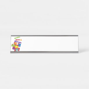 Porte-nom Pour Bureau L'Amour de la Paix
