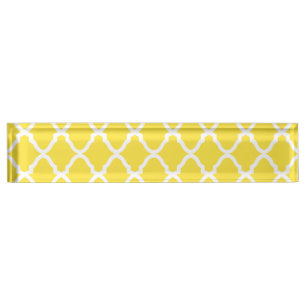 Porte-nom Pour Bureau Latis Motif géométrique