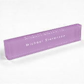 Porte-nom Pour Bureau Lavender tendance moderne professionnel