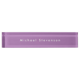 Porte-nom Pour Bureau Lavender tendance moderne professionnel