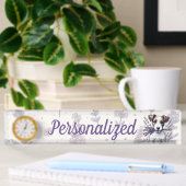 Porte-nom Pour Bureau Lavender Terrier Love