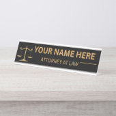 Porte-nom Pour Bureau Lawyers Gift Desk Name Plate (Devant)