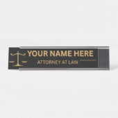 Porte-nom Pour Bureau Lawyers Gift Desk Name Plate (Devant)