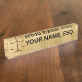 Porte-nom Pour Bureau Lawyers Gift Desk Name Plate (Taille)