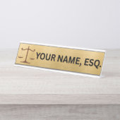 Porte-nom Pour Bureau Lawyers Gift Desk Name Plate (Devant)