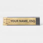 Porte-nom Pour Bureau Lawyers Gift Desk Name Plate (Devant)