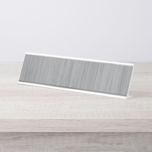 Porte-nom Pour Bureau Le bambou gris cendré (Devant)