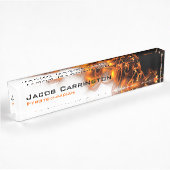 Porte-nom Pour Bureau Le feu !