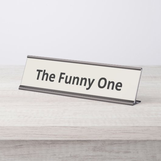 Porte-nom Pour Bureau Le Funny One Personnalisable (Devant)