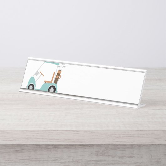 Porte-nom Pour Bureau Le Golf (Devant)