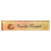 Porte-nom Pour Bureau Le Petit Dragon Mystique (Devant)